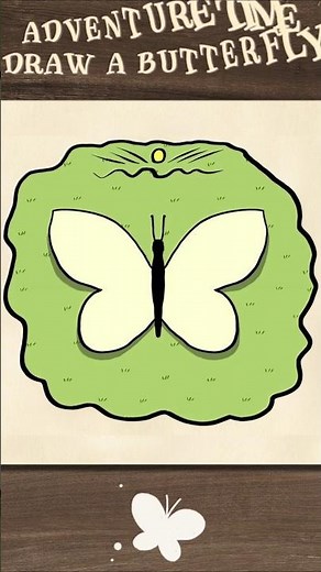 The Easiest Butterfly in the World! Adventure Time Style 🦋✨🎨