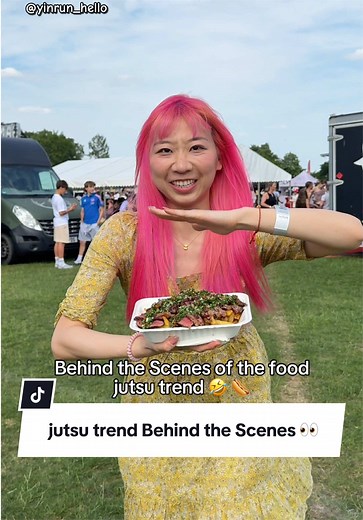 How to film the jutsu trend bts 😉 #foodtransition #jutsutrend #yinrun #animetrend #foodtrend