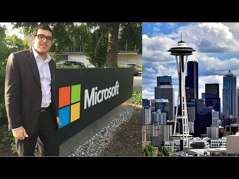 Visitei a sede da Microsoft em Seattle nos Estados Unidos
