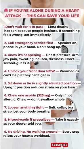 What To Do If You’re Alone During A Heart Attack — 9 Steps That Could Save Your Life.|improve health