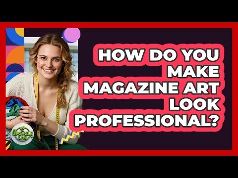How Do You Make Magazine Art Look Professional? - The Upcycle Lab
