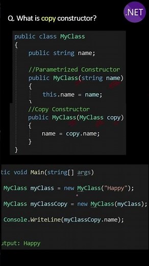 What is Copy constructor ?