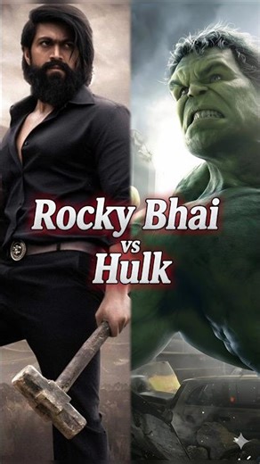 ROCKY BHAI vs HULK - Epic Titan Showdown!