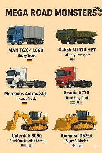 🛣️🚛 MEGA ROAD MONSTERS 💪 | World’s Most Powerful Road Machines 🌍🔥 #automobile #auto #cars