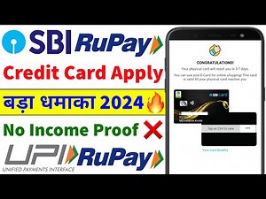 SBI Rupay Credit Card Online Apply | How to Apply SBI Rupay Credit Card Online 2024 | UPI Payment