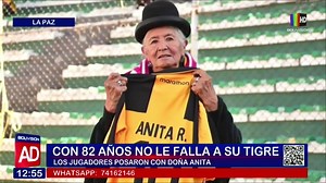 106K views · 3.2K reactions | El Club The Strongest otorgó un reconocimiento a la señora Anita Rojas, hicha atigrada que acompaña al equipo desde la década del 40. Orgullosa de sus colores, lució la polera aurinegra del junto al cuadro atigrado el pasado sábado en el Estadio Hernando Siles. ¡Una hincha que no le falla a su Tigre! #TheStrongest #Deportes #Bolivisión | Noticias Bolivisión | Facebook
