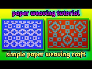 simple paper weaving craft paper weaving tutorial, different tipes of weaving stylish, diy paper mat