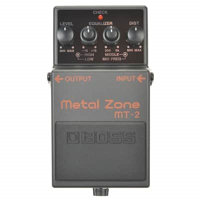 Boss MT-2 Metal Zone (Silver Label) 1991 - Present - Black | Reverb