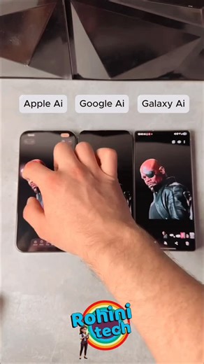 Saurav Chaudhary on Instagram: "AI Removes Eye Patch 😱 | Apple 🆚 Samsung 🆚 Pixel Shocking Results! 🤖👁️ What happens when AI tries to remove an eye patch from photos? 👀 In this test, Apple, Samsung, and Pixel AI face off to see which one reconstructs the face more realistically. Skin texture, eye detail, lighting, and realism—everything compared side by side. No edits, no manual touch-ups—just pure AI results. The outcome might surprise you. Watch till the end. 🔥📱 #AI #Apple #Samsung"