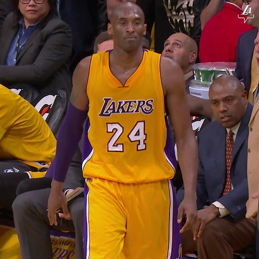 When Kobe dislocated his finger and had it popped back in rather than come out of the game. #BestOfLakersSpurs | Los Angeles Lakers