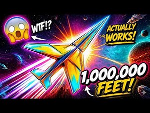 How to Make a Long Distance Paper Airplane | World Record Flight Tutorial