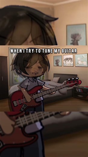 me when I try tune the high E string #fypシ #gacha #gachalife #relatable #guitar #viral #gachameme