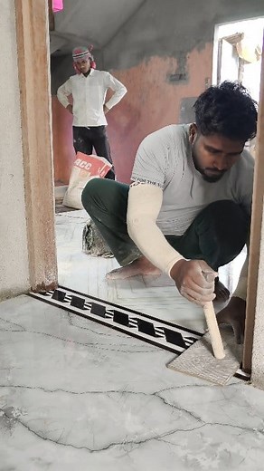 13K views · 28K reactions | Rope Design Border Fitting Part -2 #ropedesign #tiledesign #flooring #fitting #new #design #tilesdesign #reels | Sufal Das | Facebook