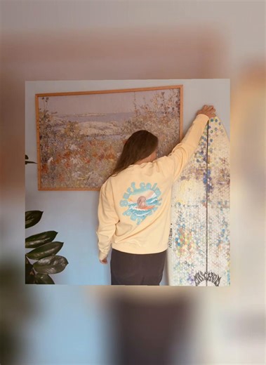 Out now 🤩 doing a photo shoot all by myself 😂 but i love of these both turned out definitely my favs so far 🏄 #oceantheme #clothingwithpurpose #oceansafety #surfart