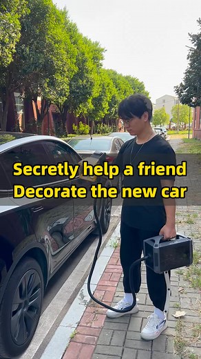 Secretly use laser marking to help friends modify new cars #automobile #tools #diy | Laser Factory