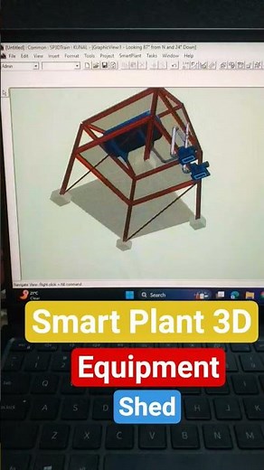 Mastering SP3D: The Ultimate Guide Design Shed #design #3dmodeling #shorts #viralshortsvideo #sp3d