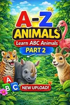 A to Z Animal Names for Kids | Learn ABC Animals | Part 2