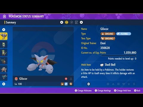 Gliscor (Any CPUs) - Solo #46 - 5 Star Chi-Yu Raid - Pokemon Scarlet/Violet