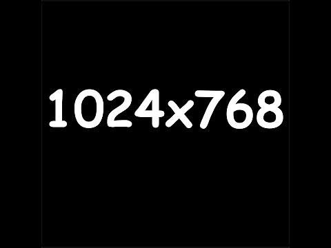 como tener la resolucion de 1024x768