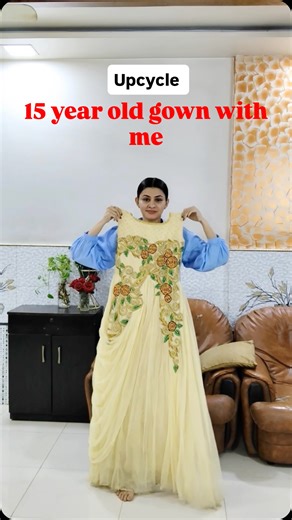 Raveena Jangid on Instagram: "Upcycling 15 year old gown part 1 . . (Pattern making ,pattern drafting tutorials ,sewing tutorials ,smocking ,Upcycle ,thrift flip ,outfit from scratch)"