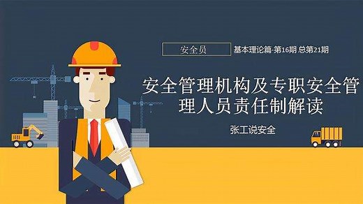 21安全管理机构及专职安全管理人员安全生产责任制解读
