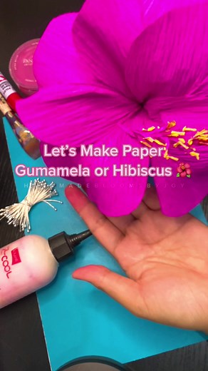 DIY Crepe Paper Hibiscus Flower Tutorial