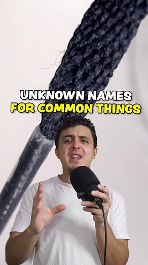Did you know the uncommon names for these common things? #funfacts
