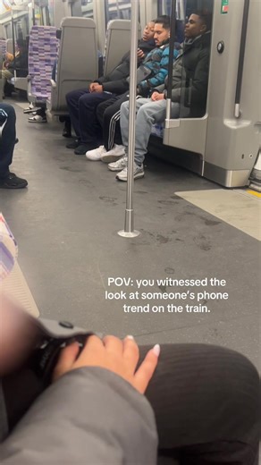 The Phone Trend on the Train: A Relatable Experience