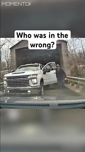 Who's Actually Wrong in This Crazy Bridge Standoff? #roadrage #shorts
