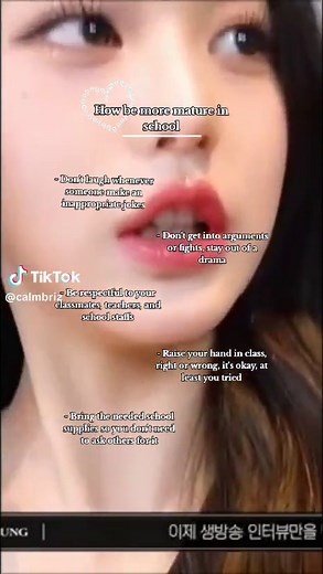 How to be more mature at school ! || Wonyoungism tips || Taggies :: #Wonyoungism • #Wonyoung • #ive • #confidence • #itgirl • #SelfCare • #motivate • #fyp • #foryou ||