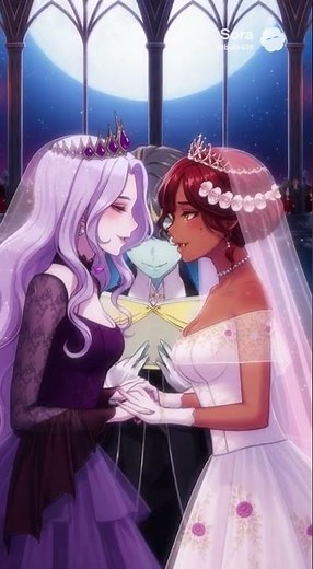 Lesbian Anime Vampire Wedding. #cute #anime #lgbt #pride #wedding #cartoon #love #vampire #twilight