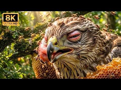 1000 Bees vs 1 Bird — Can the Honey Buzzard Survive This Brutal Attack? | bird survival story