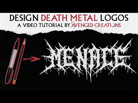 How to design DEATH METAL logos - Pencil and Markers Tutorial