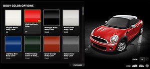 Build Your Dream 2012 MINI Cooper Coupe With Online Configurator