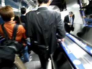 "Tokyo Station Long Escalator Decent" (100428-1117)