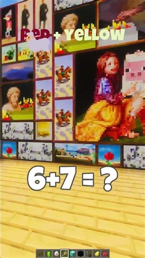 Minecraft But Red + Yellow Sheep Aka kiro #shorts