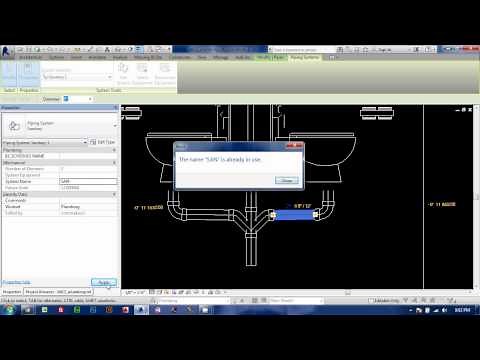 Creating Piping Systems in REVIT