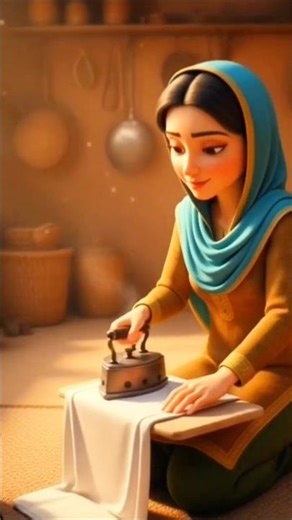“A Village Woman’s Daily Routine 🌿#rurallife #cartoon #animation