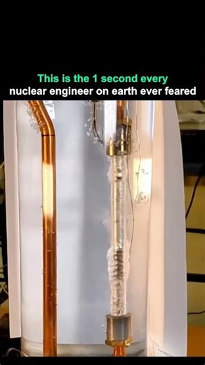 A nuclear fuel rod loses its coolant. The cladding balloons. It cracks Radioactive material escapes.