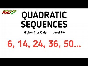 nth Term f Quadratic Sequences GCSE Maths Revision & Questions