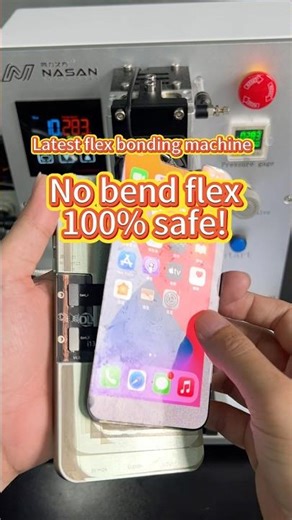 Nasan mini flex bonding machine, no bend flex, safe‼️