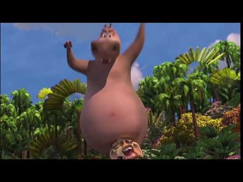 Madagascar 1 - Gloria the Hippo wobbling her JUICY BELLY in different speeds [pitch]