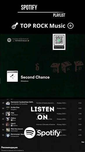 Spotify Playlist ROCK Music - Shinedown #shinedown #rock #spotify #spotifyplaylist