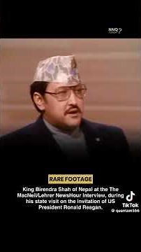 His majesty King birendra bir bikram shah dev interview with US reporter!!