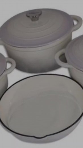 Non Stick Cast Iron Cookware Set - Assorted Colors