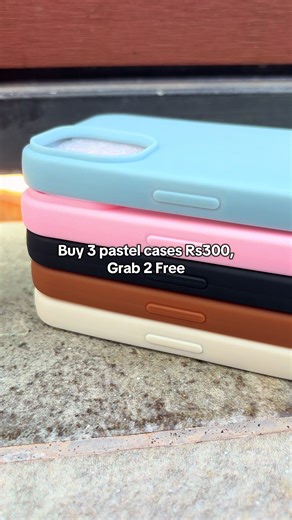 Buy 3 Pastel Cases for Rs300, Get 2 Free together🩵 available for all iphone types. DM to reserve yours! #mauritius🇲🇺 #mauritius #fyp