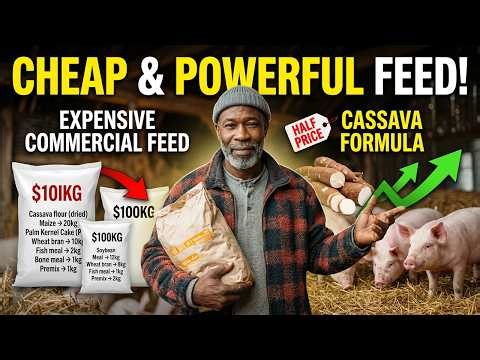Cassava-Based Pig Feed Formula (Cheap & Powerful!)