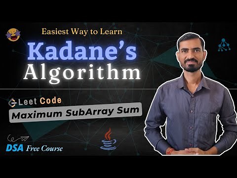 Kadane’s Algorithm Explained 🔥 | Maximum Subarray Sum (LeetCode 53) | DSA Java for Placements
