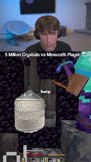 Drdonut gets tped to 5 million crystals on the donut smp #drdonut #donutsmp #minecraft
