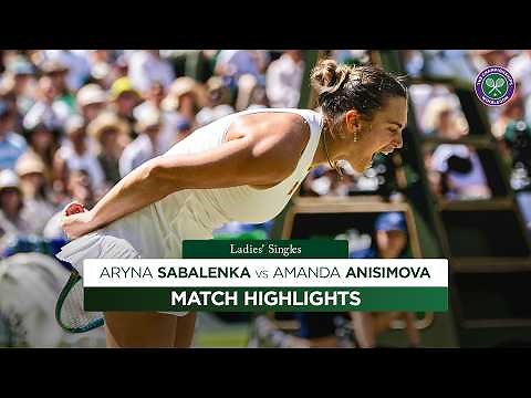 Epic semi-final showdown | Aryna Sabalenka v Amanda Anisimova | Highlights | Wimbledon 2025